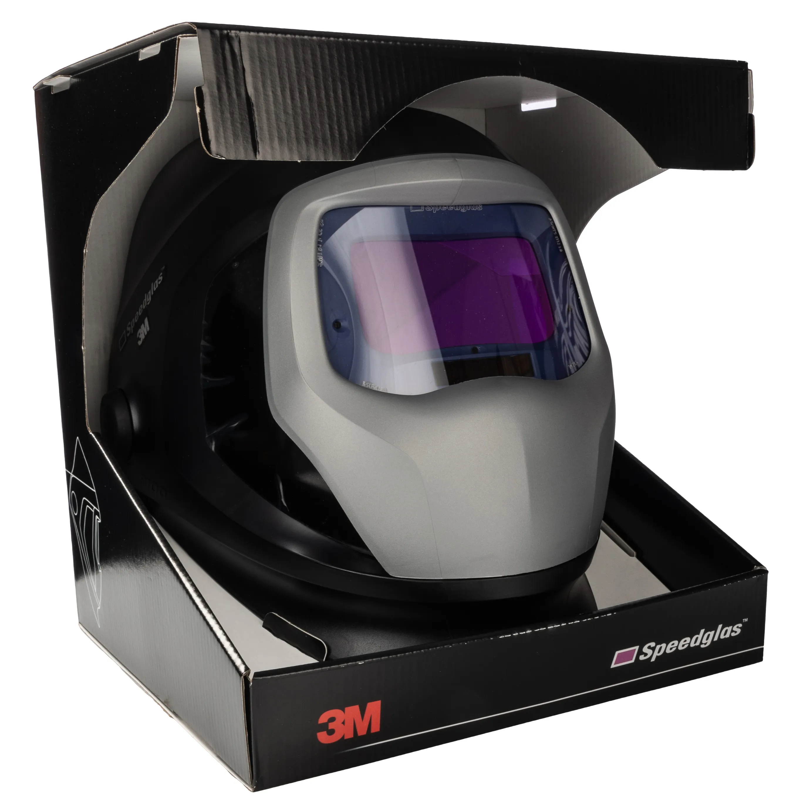 Elmetto per saldatura sollevabile 3M Speedglas 9100, lenti 54 x 107mm Auto oscuranti, Fascia regolabile