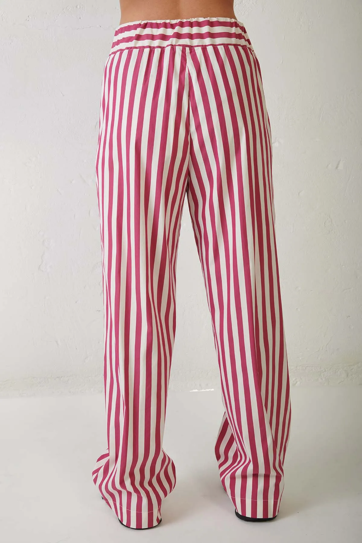 ERIKA CAVALLINI Pantalone a vita alta a righe