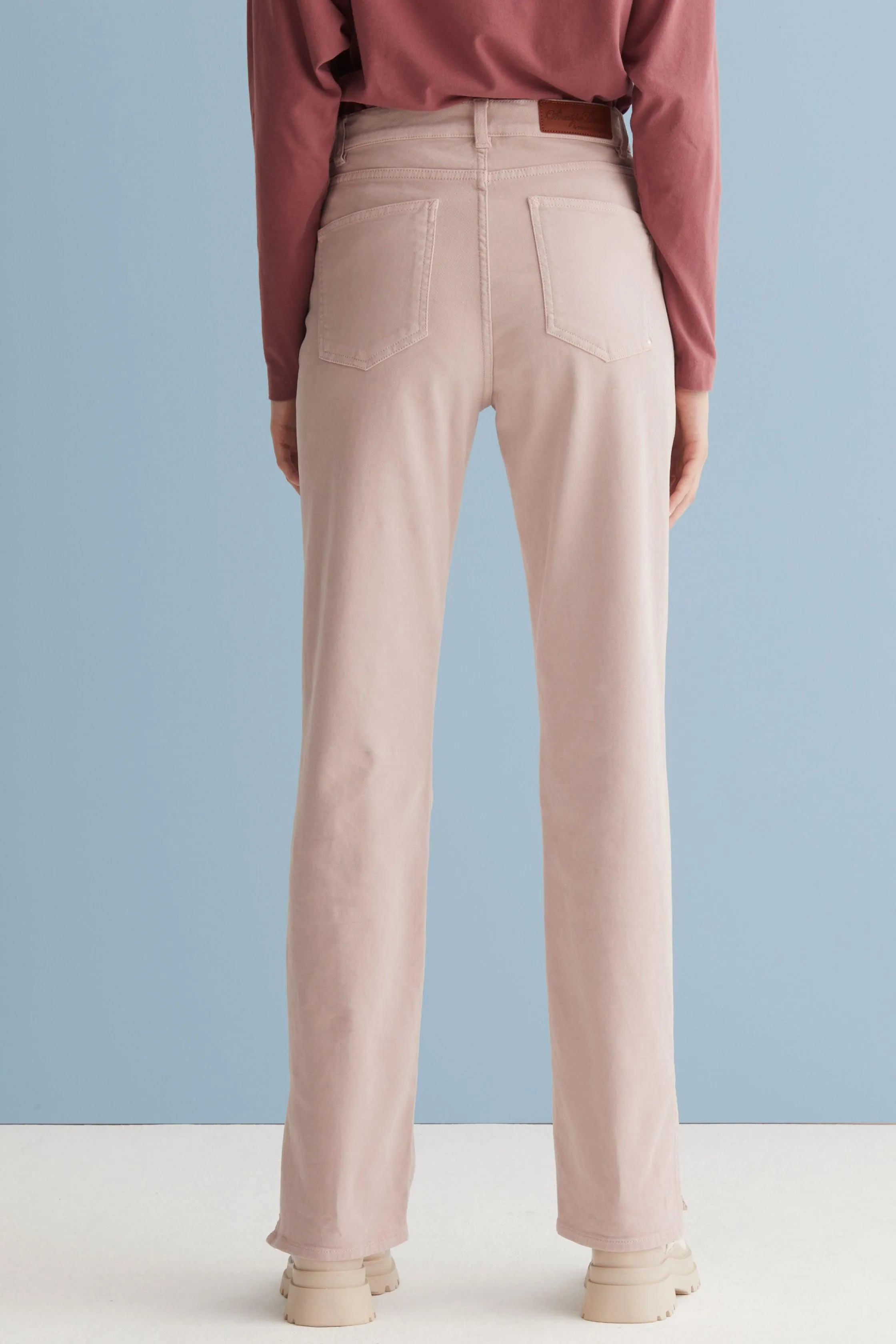 European Culture  ---------    ------------Pantaloni Regular con Spacchi Laterali 056U 3821