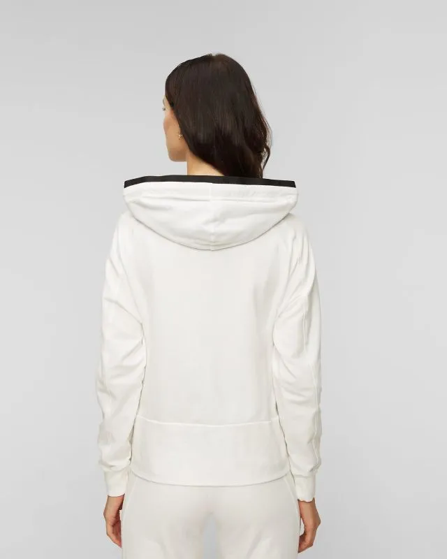 Felpa bianca con chiusura da donna Deha