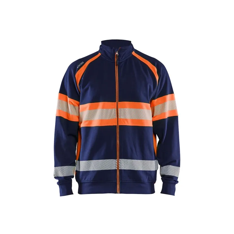 Felpa da Lavoro Blaklader alta visibilità 100% cotone zip intera 355111588933L