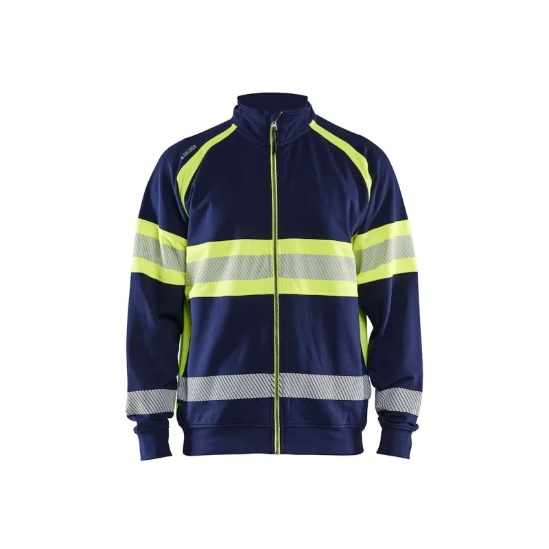 Felpa da Lavoro Blaklader alta visibilità 100% cotone zip intera 355111588933L