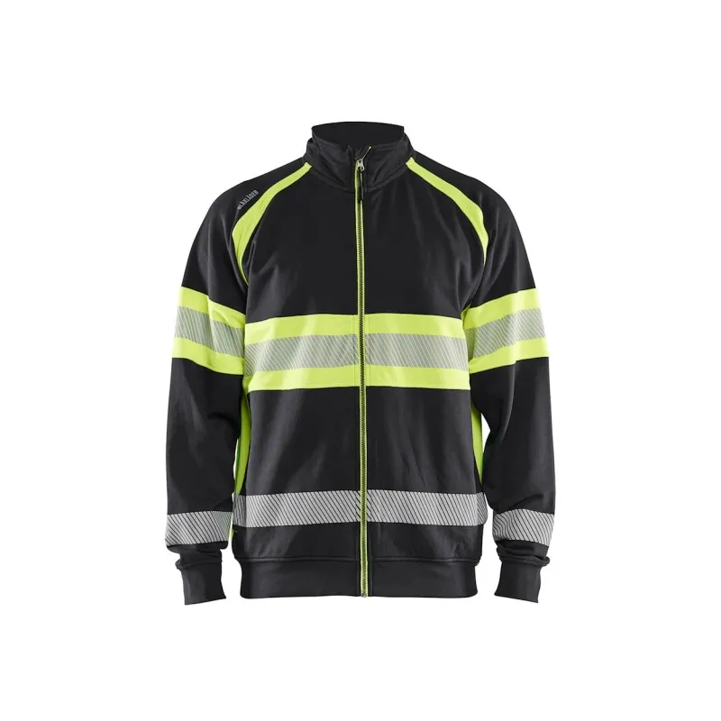Felpa da Lavoro Blaklader alta visibilità 100% cotone zip intera 355111588933L