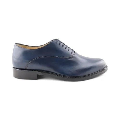 Francesine blu in pelle