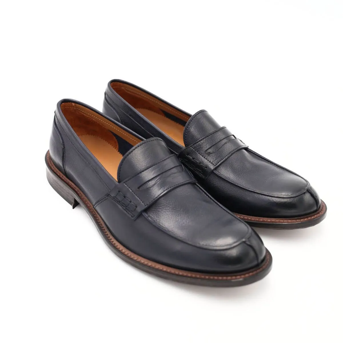 FRANCO FEDELE MOCASSINO 6469 MASCHERINA BLU  