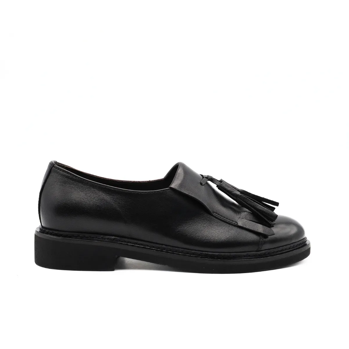 FRANCO FEDELE MOCASSINO D549 FRANGIA NERO  