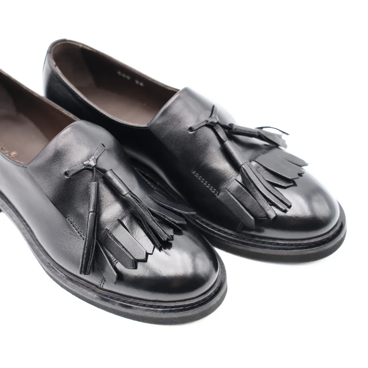 FRANCO FEDELE MOCASSINO D549 FRANGIA NERO  