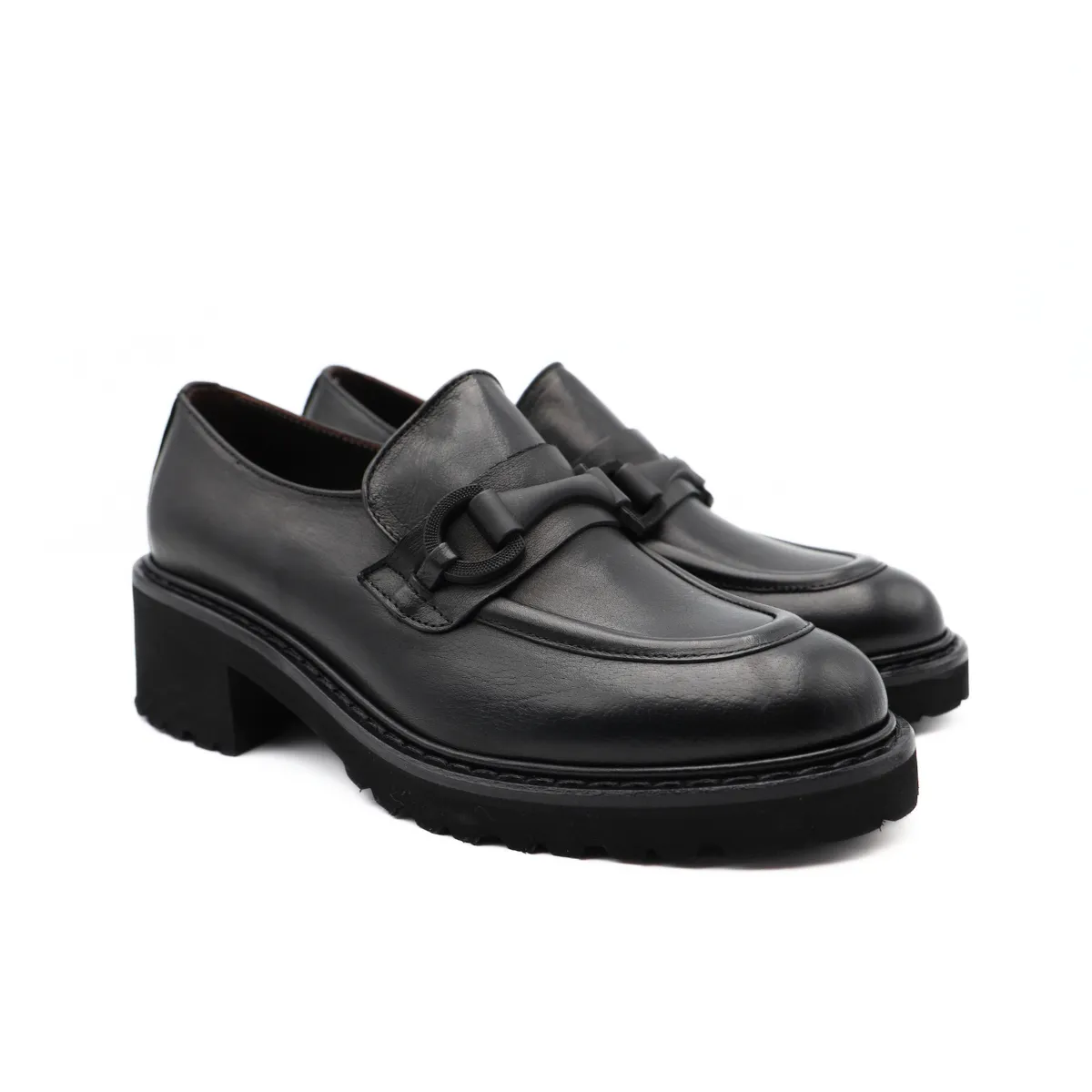 FRANCO FEDELE MOCASSINO D775 MORSETTO NERO  