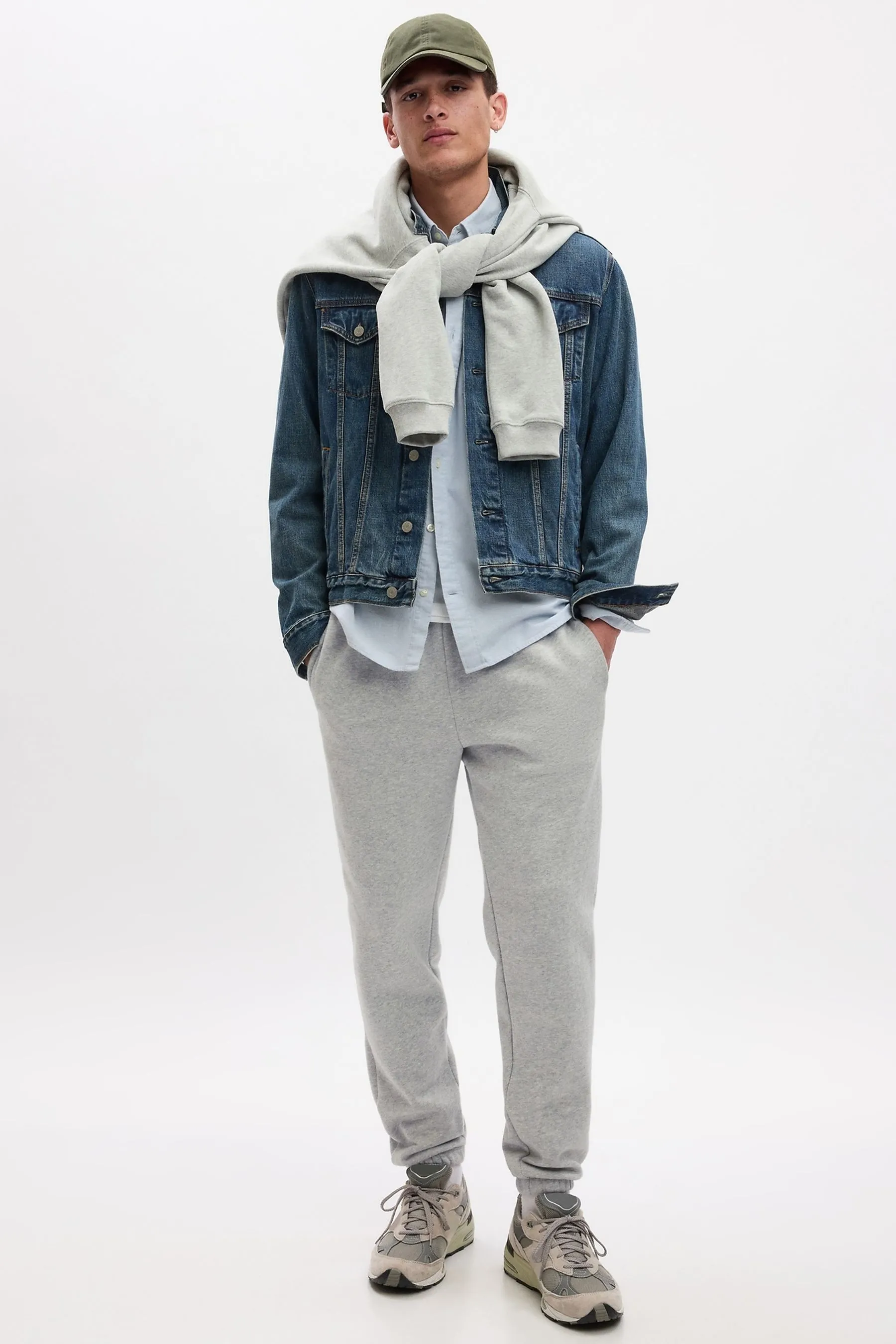 Gap Vintage - Pantaloni da jogging in tessuto morbido senza chiusura