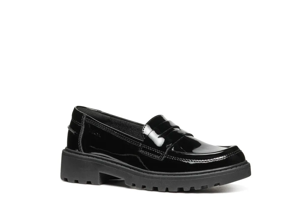 GEOX Mocassino Bambina - J3620C000HH Nero Lucido  