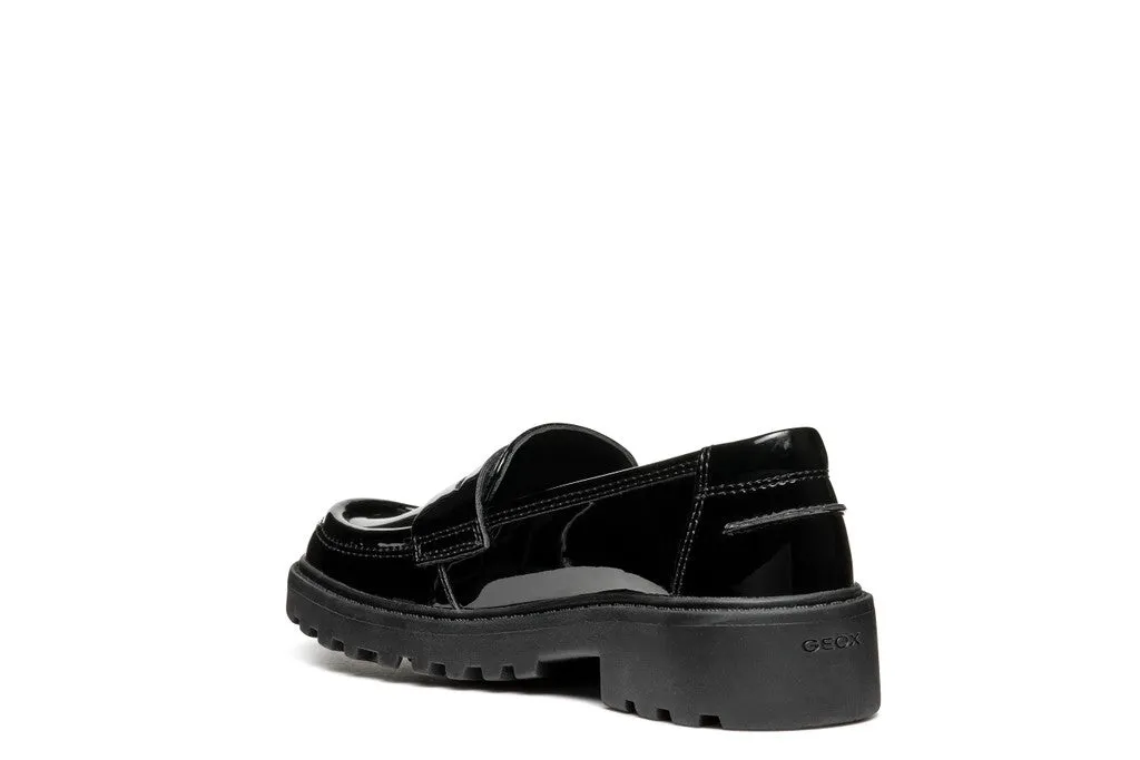 GEOX Mocassino Bambina - J3620C000HH Nero Lucido  
