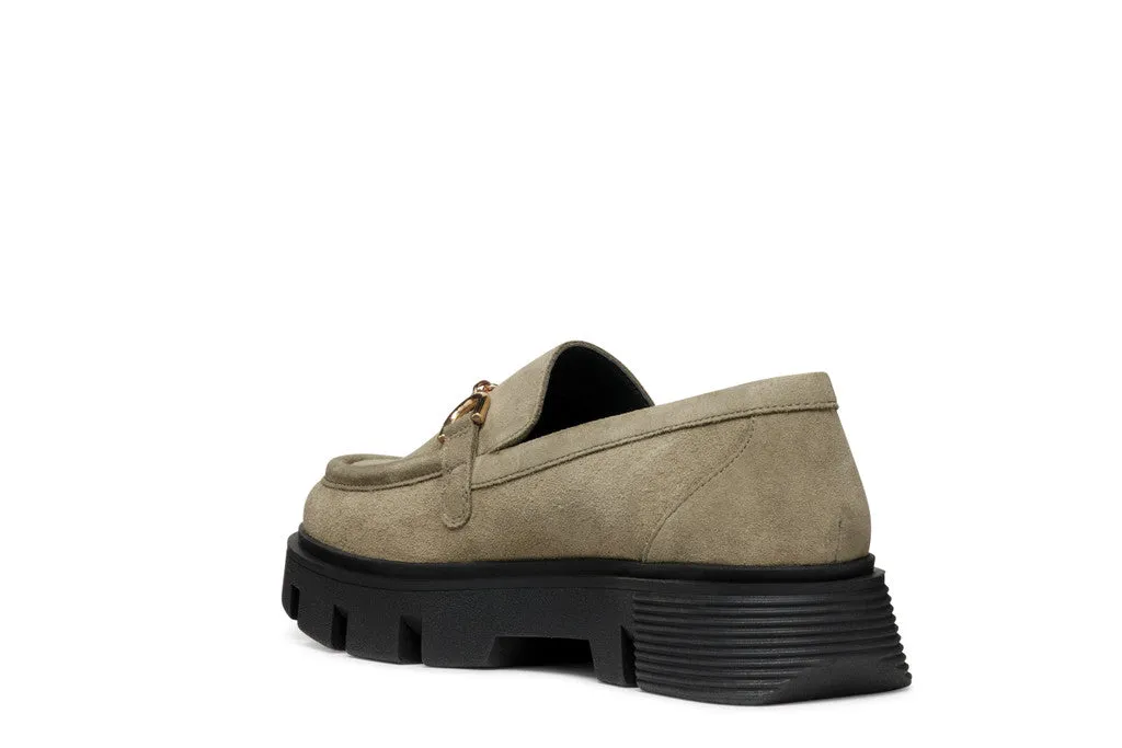 GEOX Mocassino Donna - D46UAH00022 Verde Muschio  