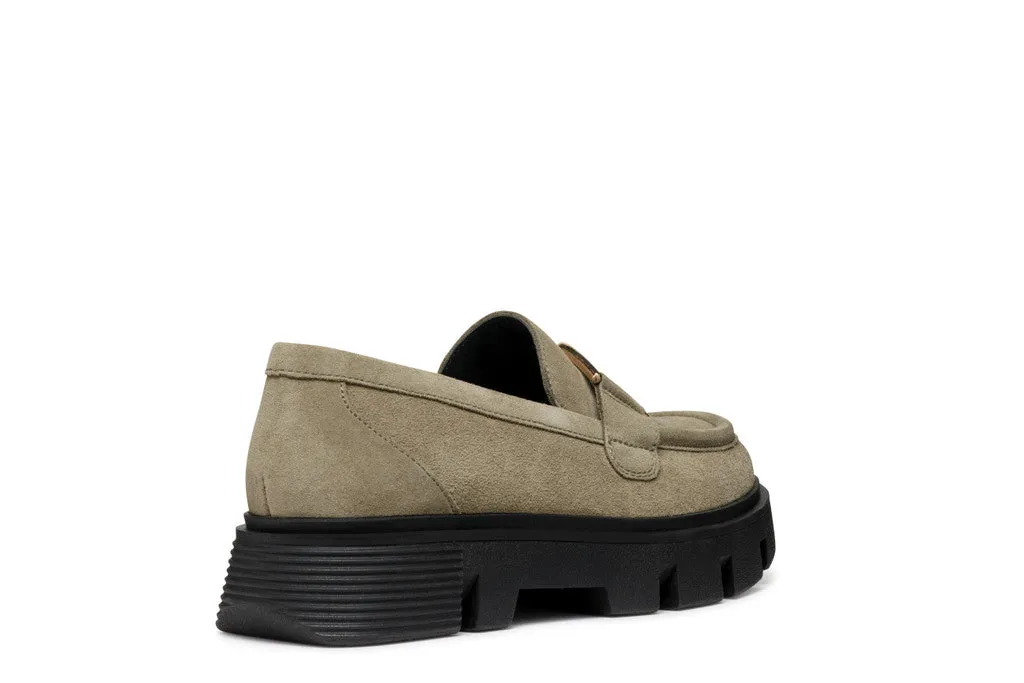 GEOX Mocassino Donna - D46UAH00022 Verde Muschio  
