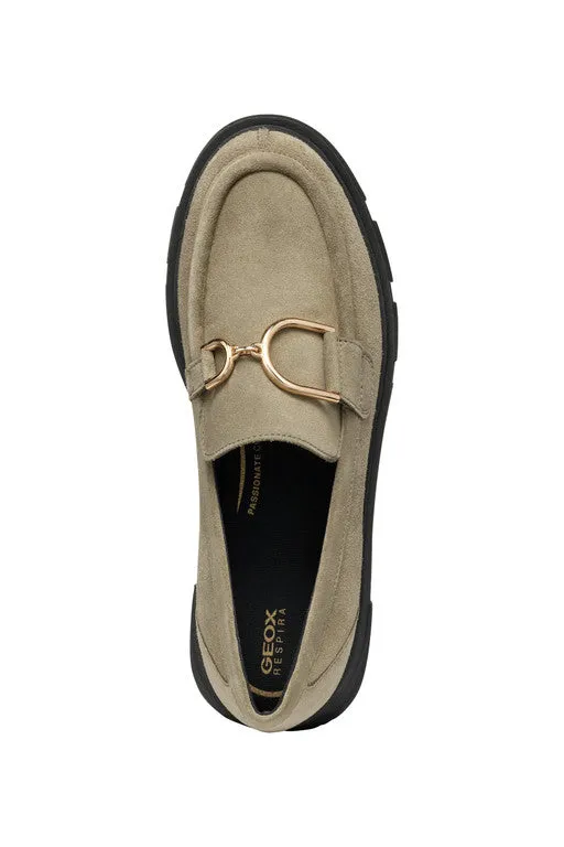 GEOX Mocassino Donna - D46UAH00022 Verde Muschio  
