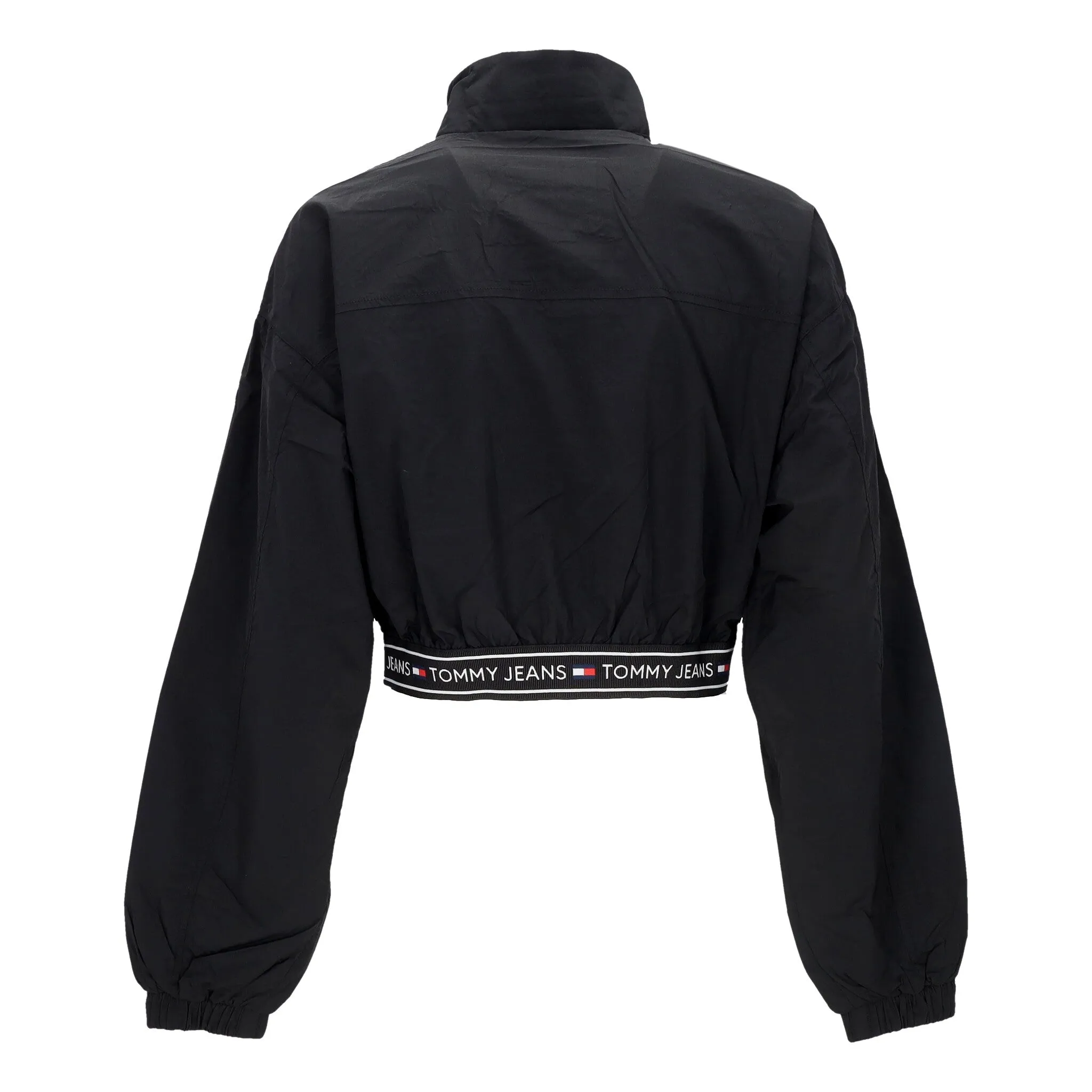 Giacca a Vento Corta Donna W Crop Taping Windbreaker Black
