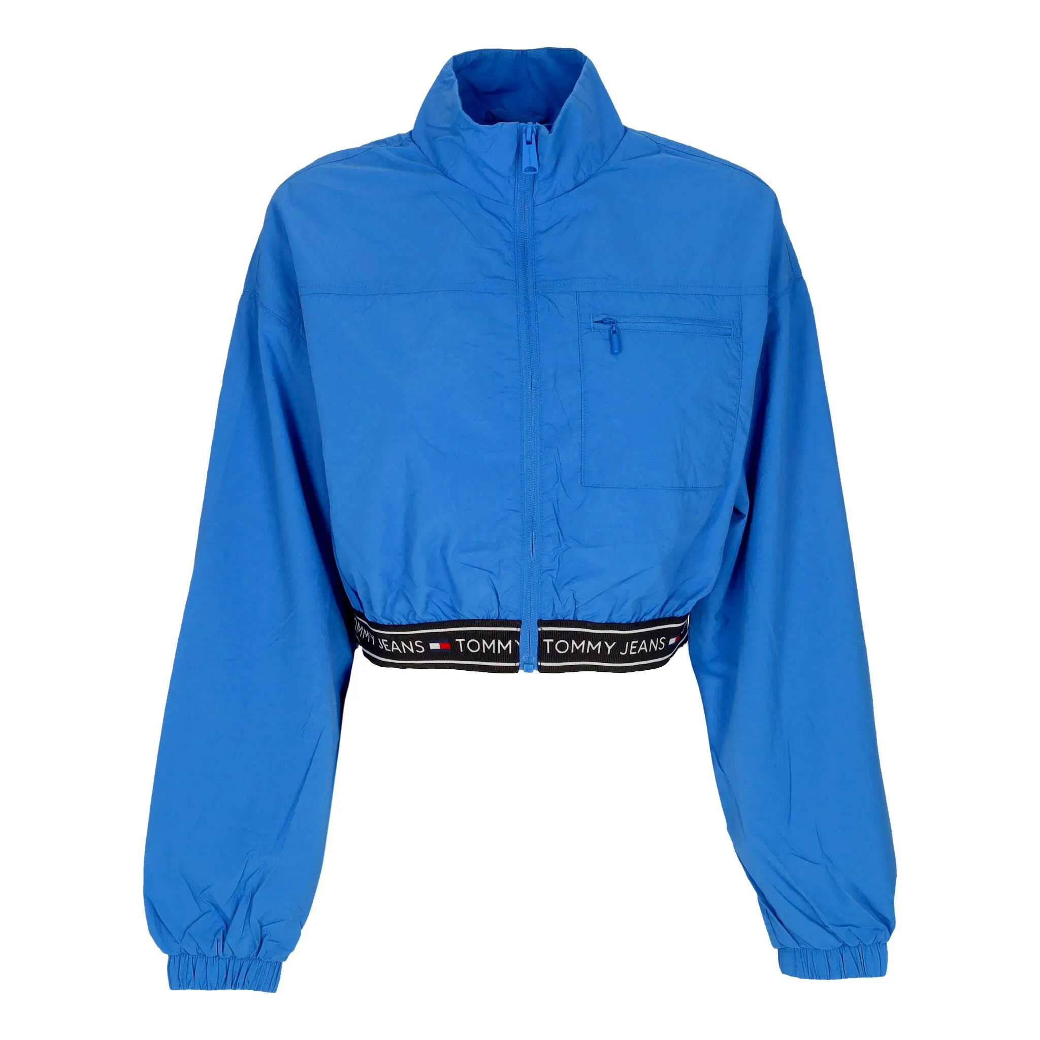 Giacca a Vento Corta Donna W Crop Taping Windbreaker Meridian Blue