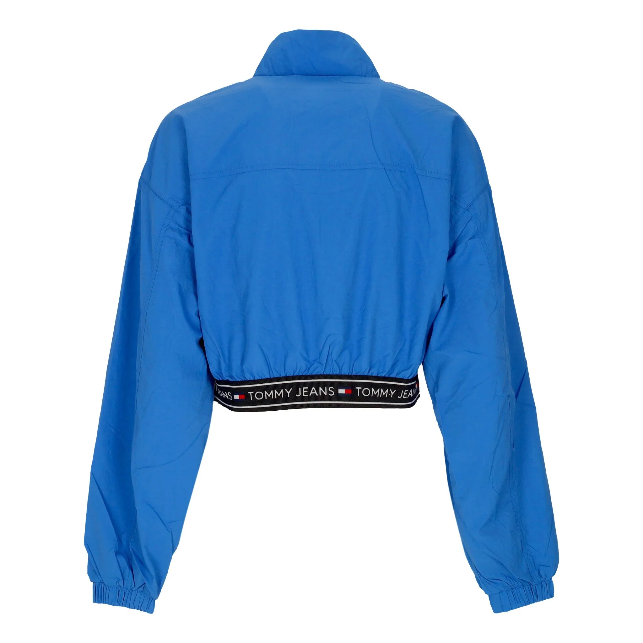 Giacca a Vento Corta Donna W Crop Taping Windbreaker Meridian Blue
