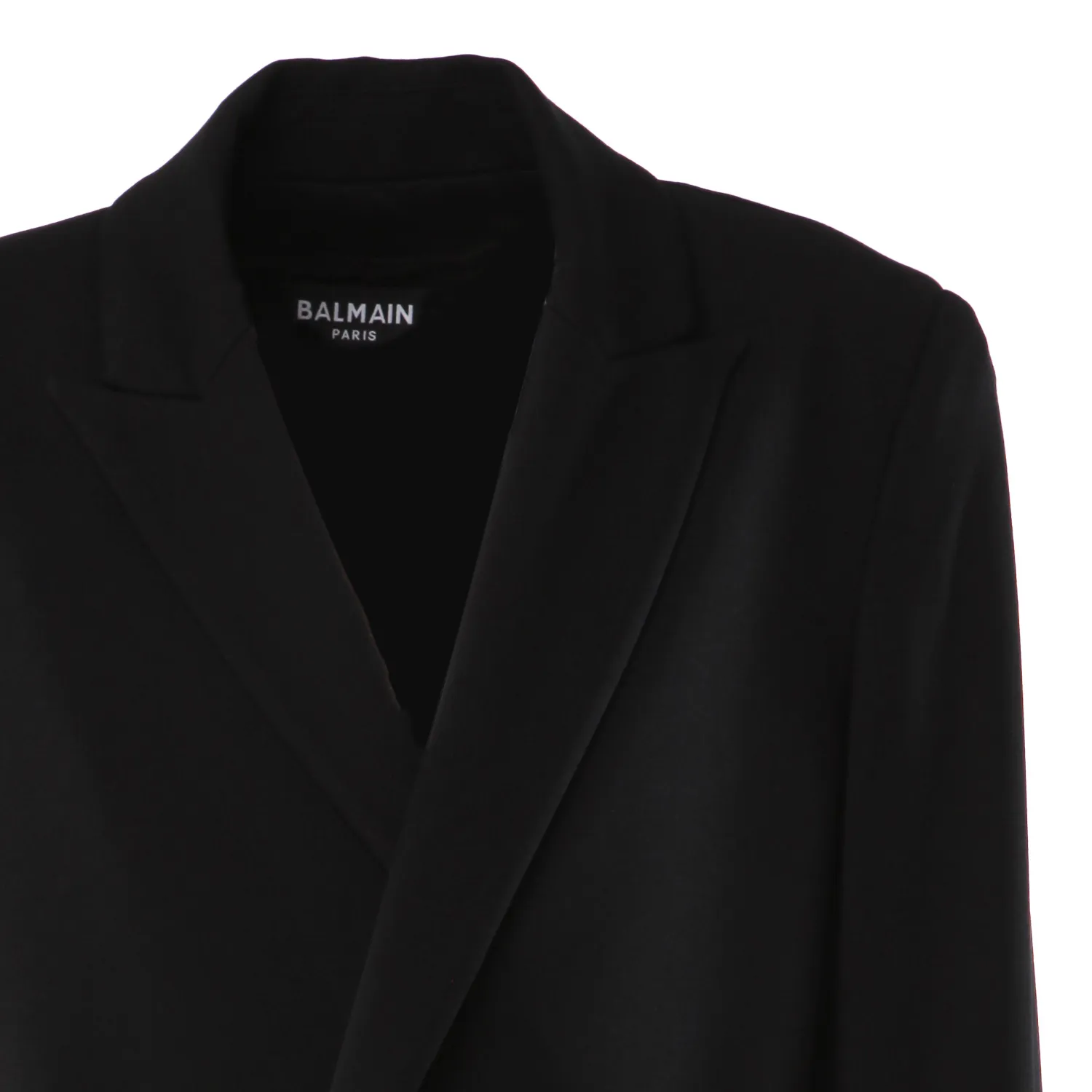 Giacca Doppiopetto Unisex Balmain Nera E Oro