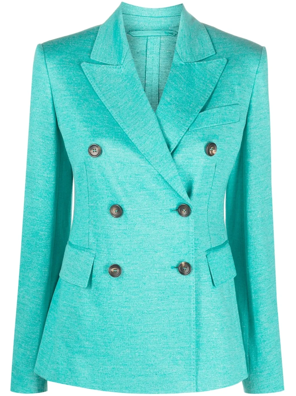 Giacca doppiopetto zirlo in verde acqua - donna