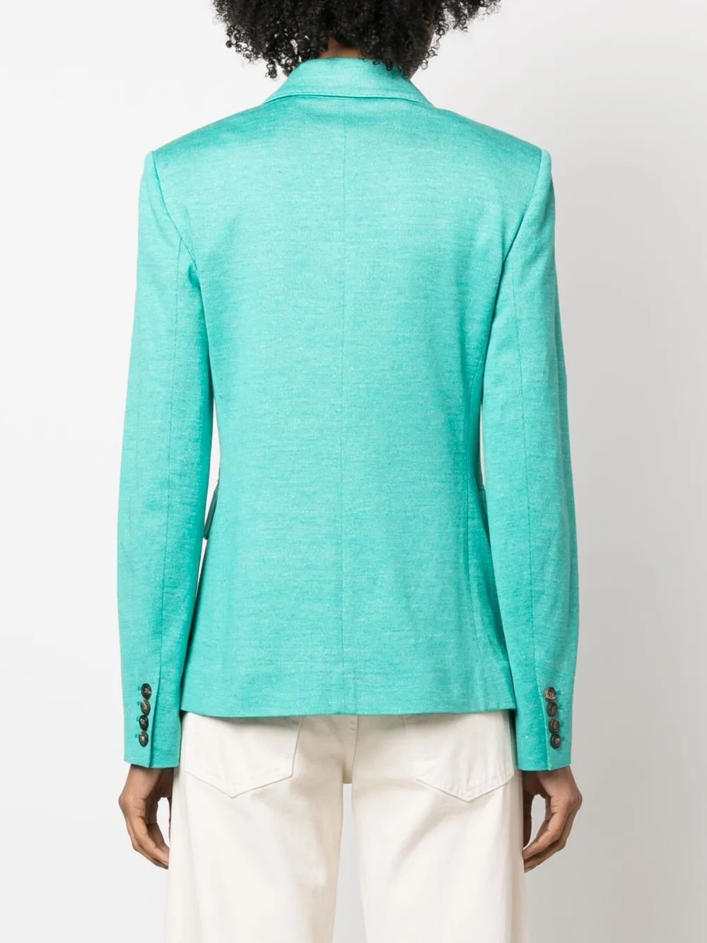 Giacca doppiopetto zirlo in verde acqua - donna