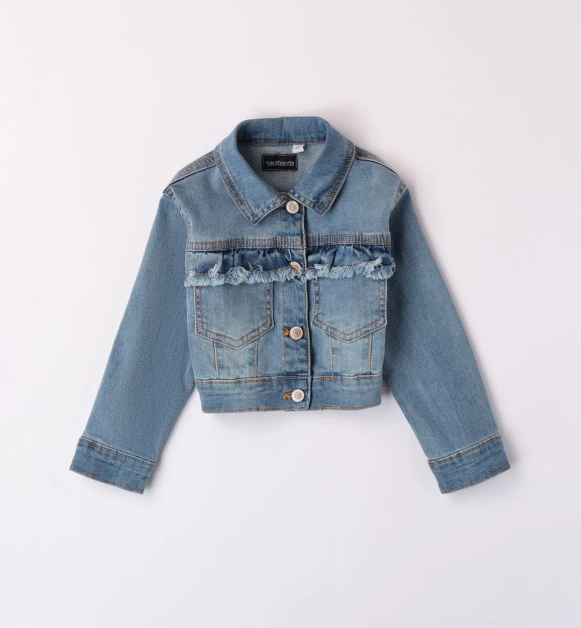 Giubbino jeans bambina