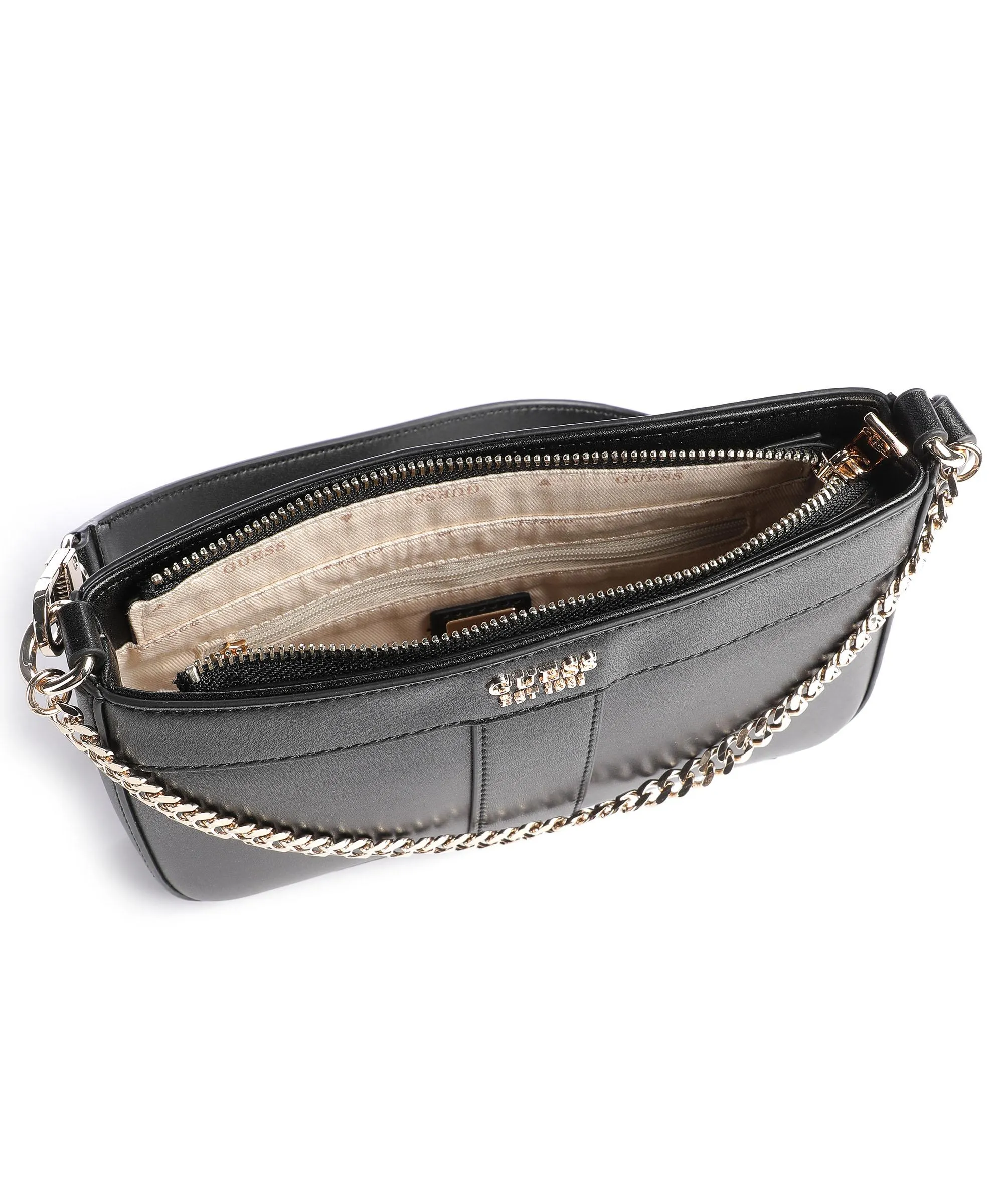  Guess Katey Borsa a spalla pelle sintetica nero  