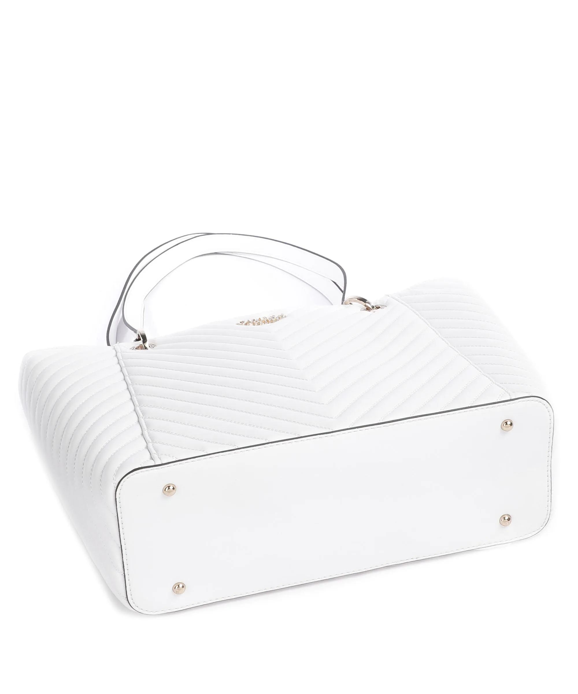  Guess Noelle Borsa shopper pelle sintetica bianco  