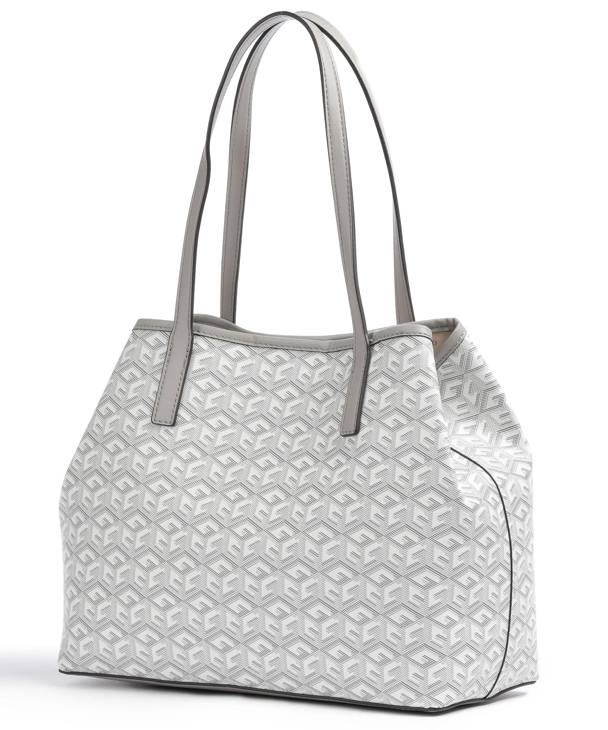  Guess Vikky Borsa shopper pelle sintetica bianco/grigio  
