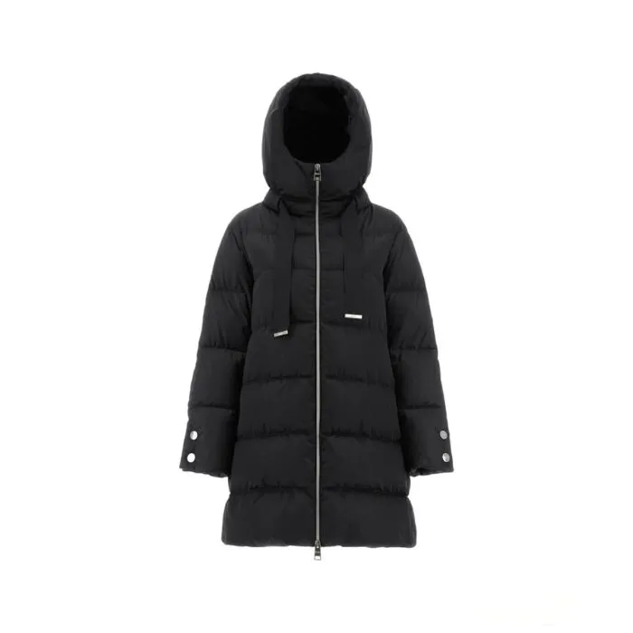 Herno Piumino A-shape In Raso Nero