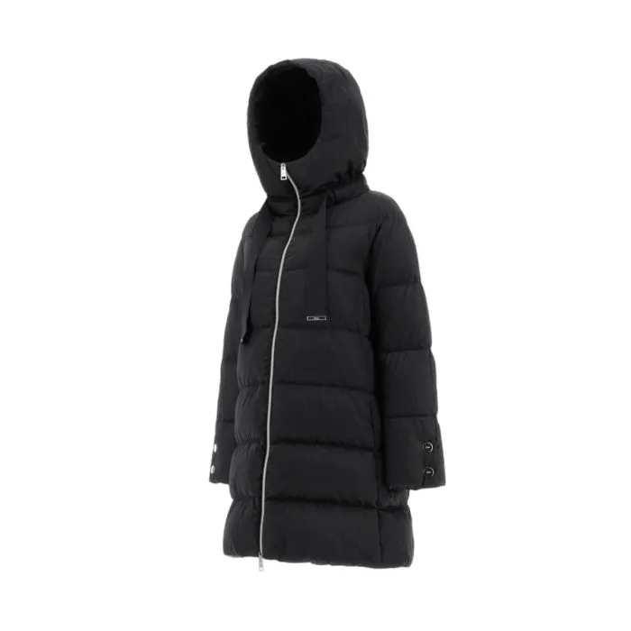 Herno Piumino A-shape In Raso Nero