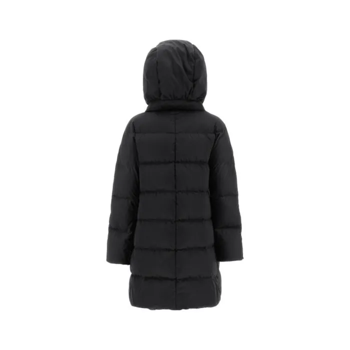 Herno Piumino A-shape In Raso Nero