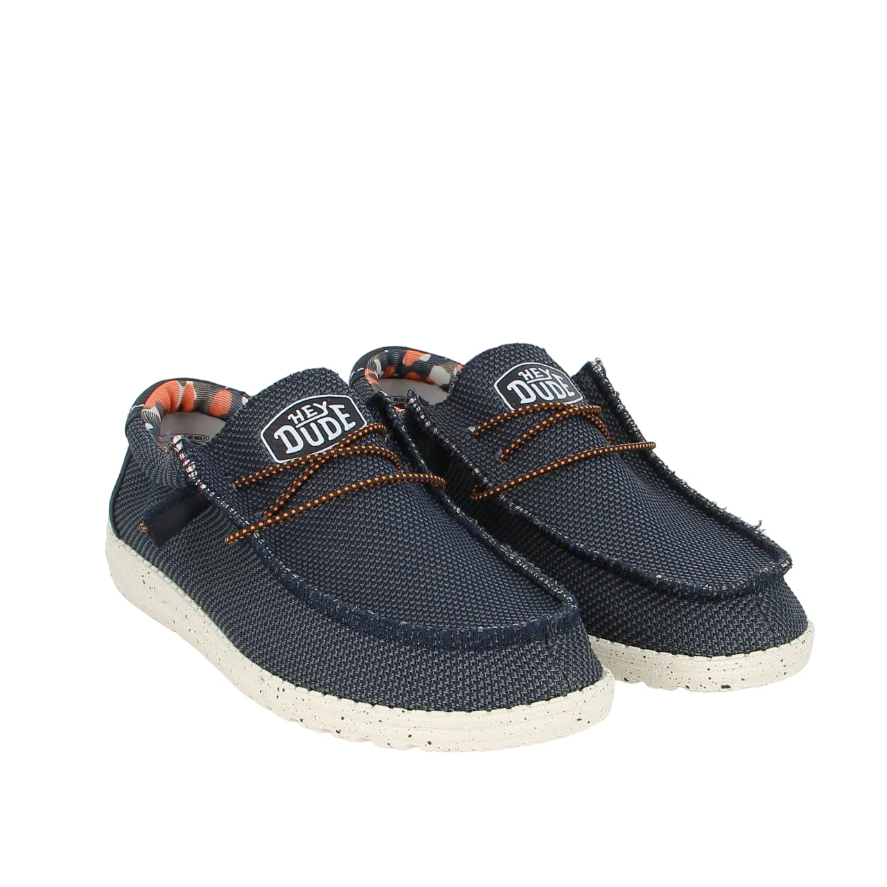 Hey Dude Mocassini Wally in Tessuto Blu