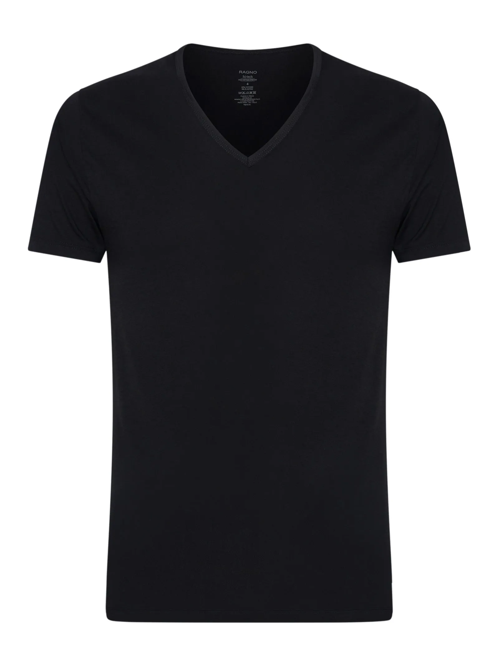 Hi-Tech - Maglietta in jersey di cotone elasticizzato - Nero