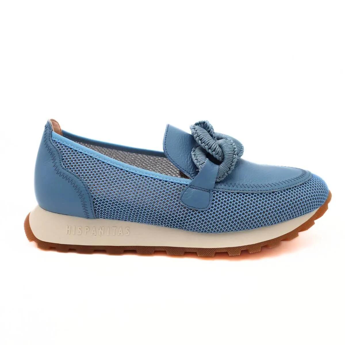 HISPANITAS MOCASSINO HV243270 AZZURRO  