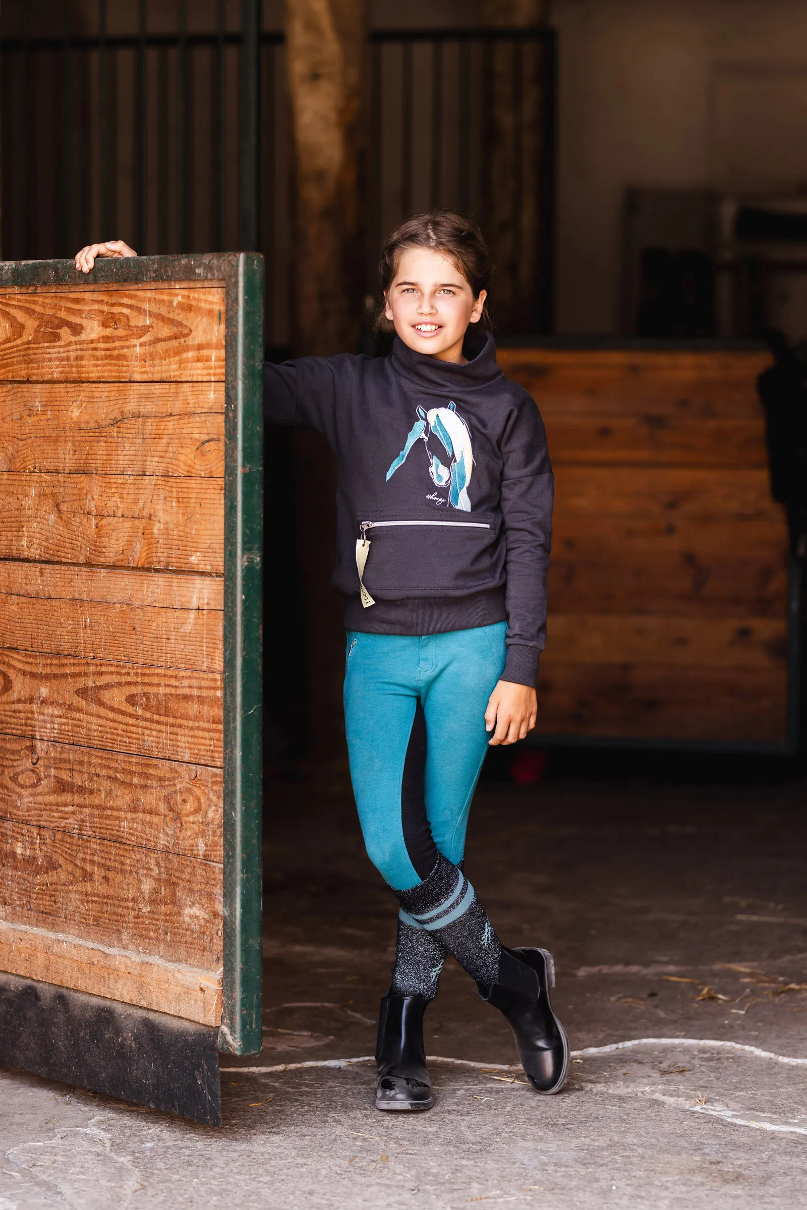 Horze Bruna Maglione a collo alto per bambini