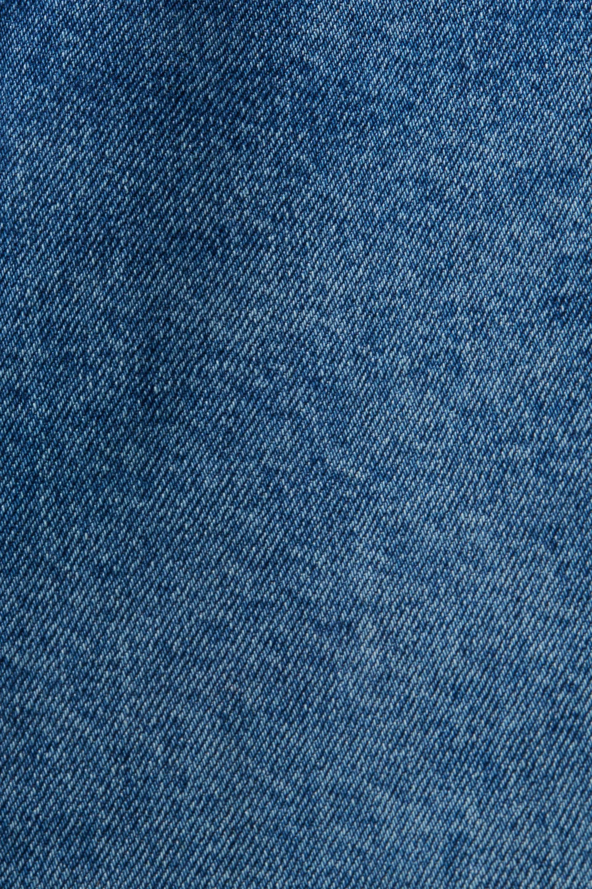 Jeans a vita alta con gamba larga