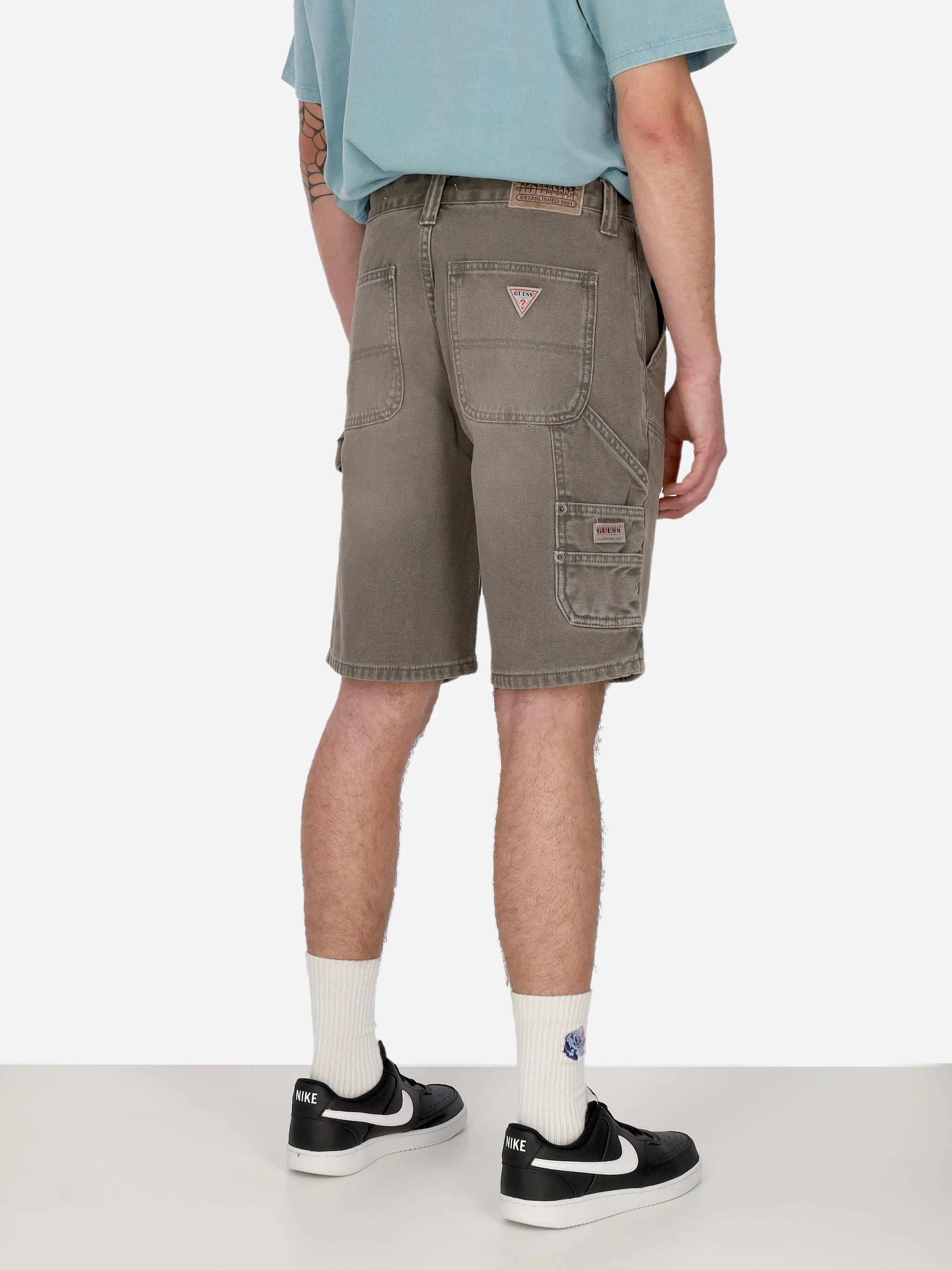 Jeans Corto Uomo Go Stainer Carpenter Short Go Stained Green