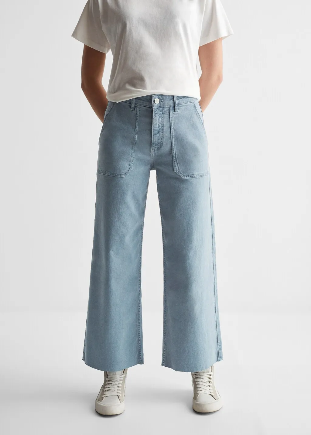 Jeans culotte tasche