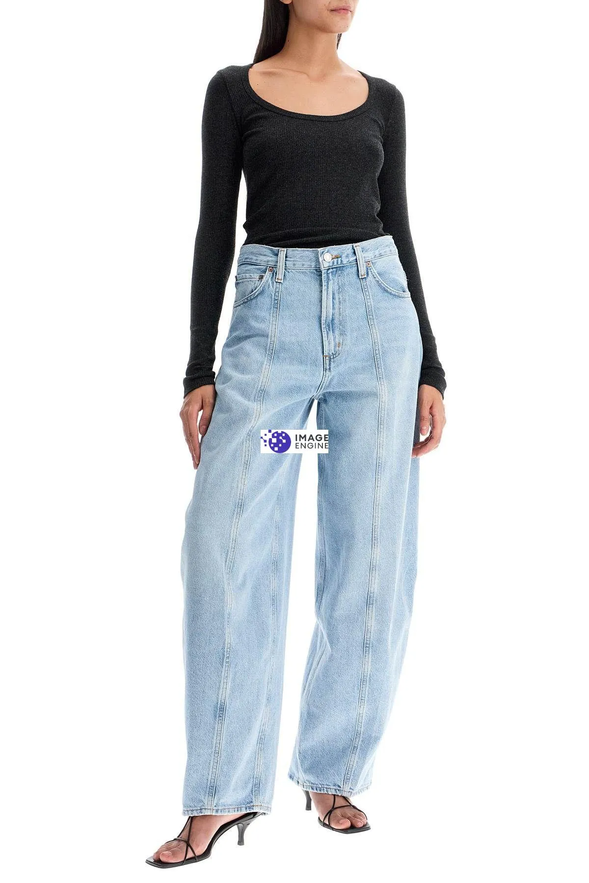 Jeans Kristen con gamba curva