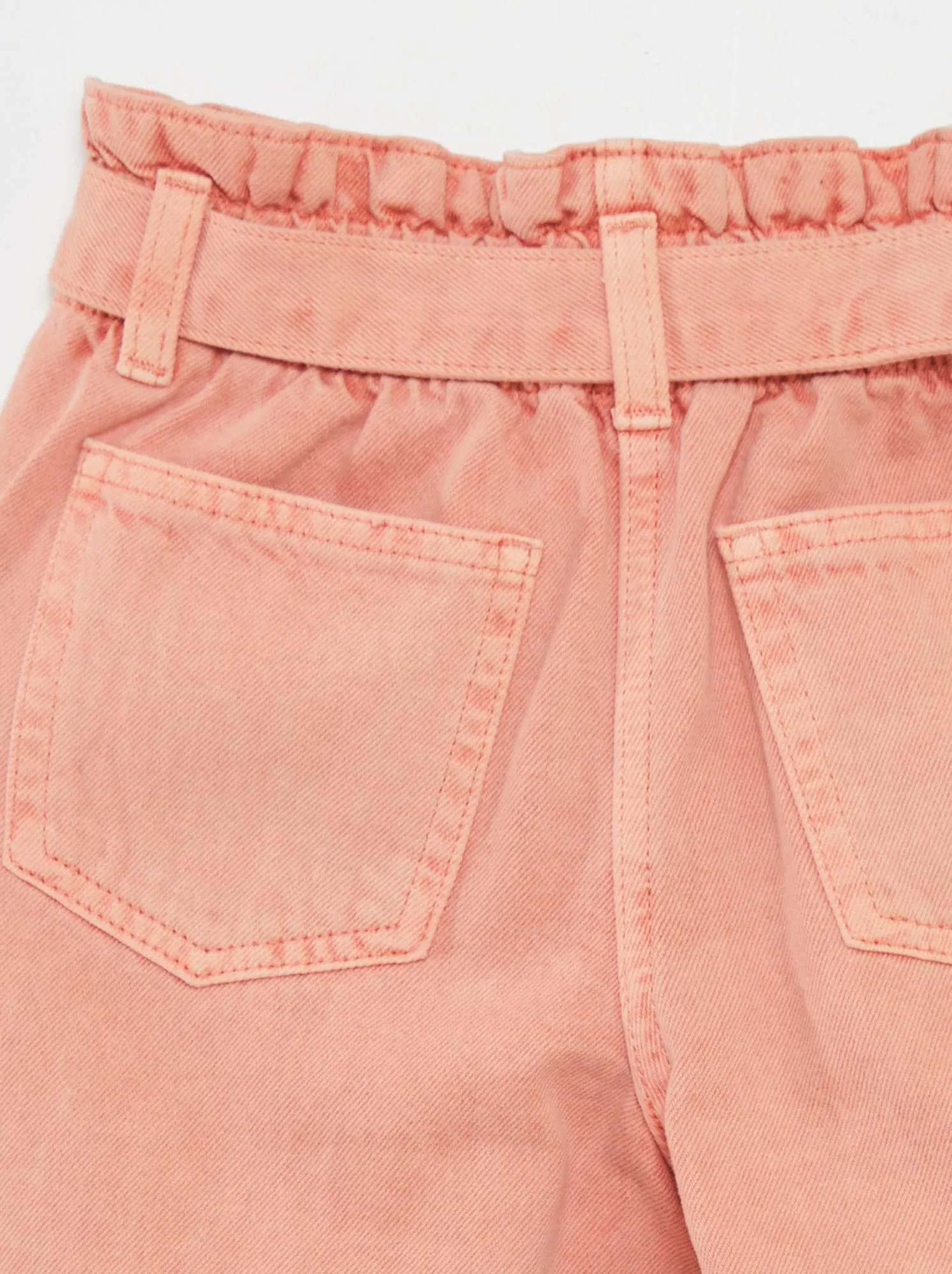 Jeans mom fit a vita elasticizzata - ROSA