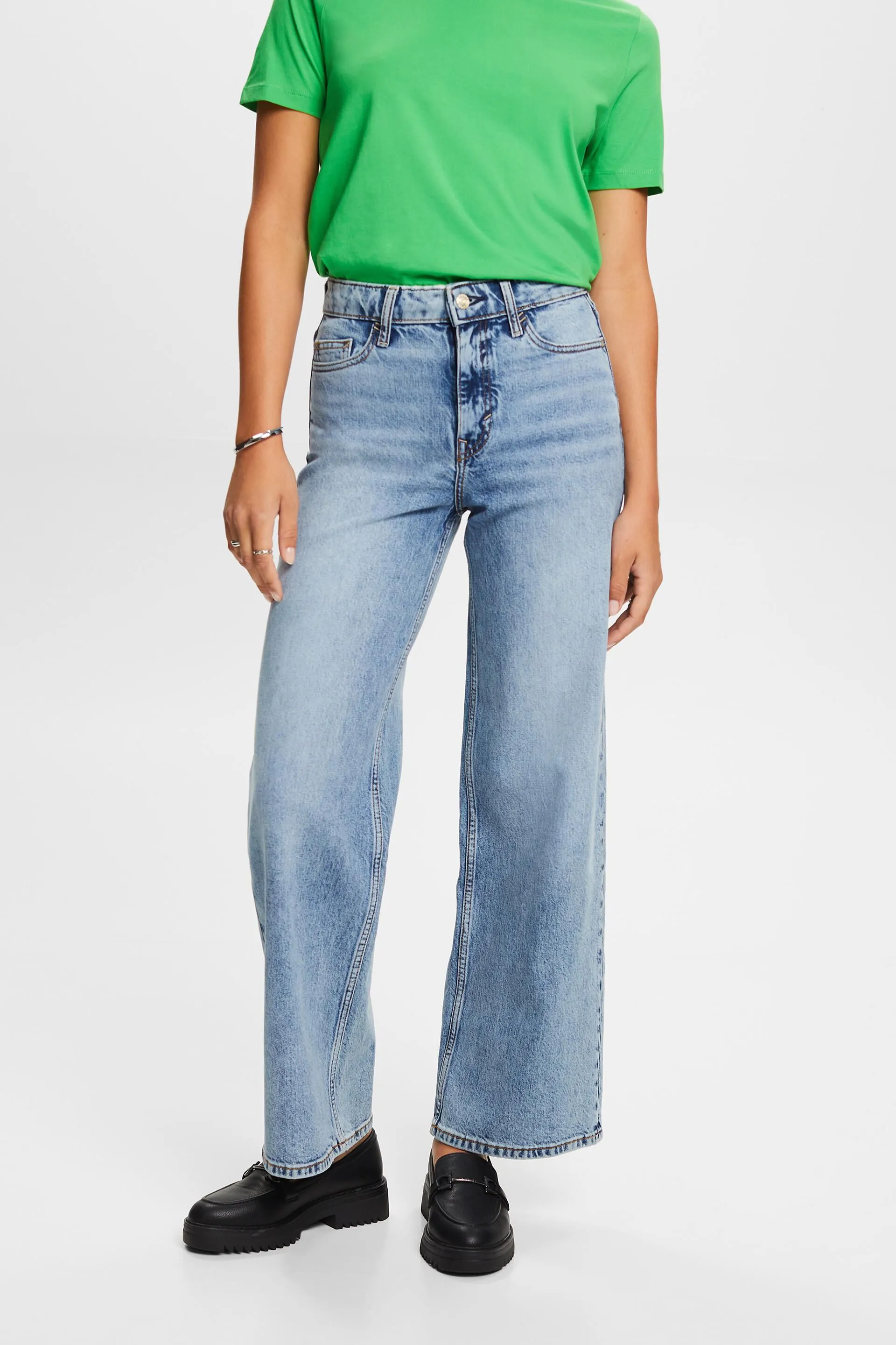 Jeans rétro a gamba larga