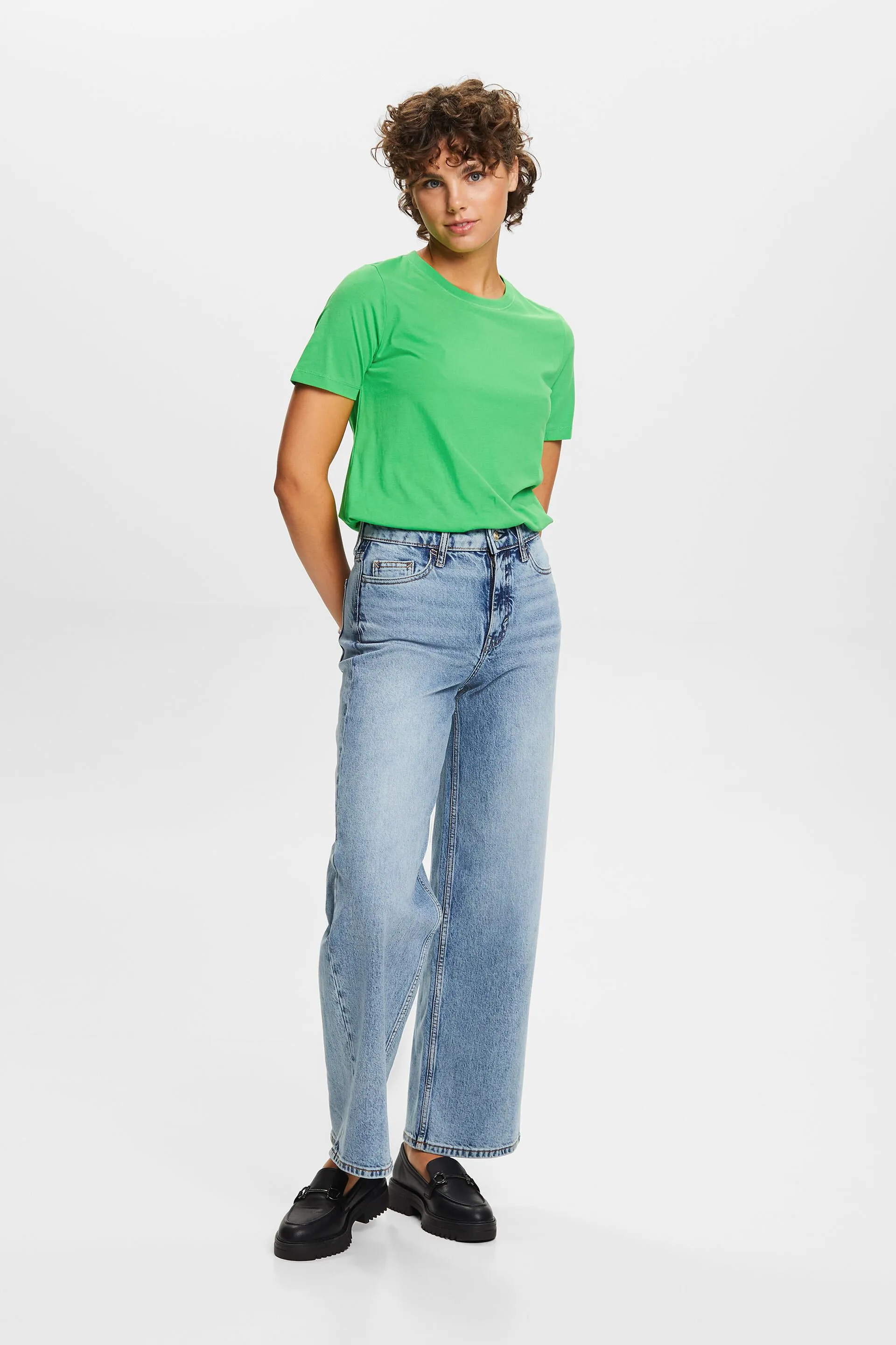 Jeans rétro a gamba larga