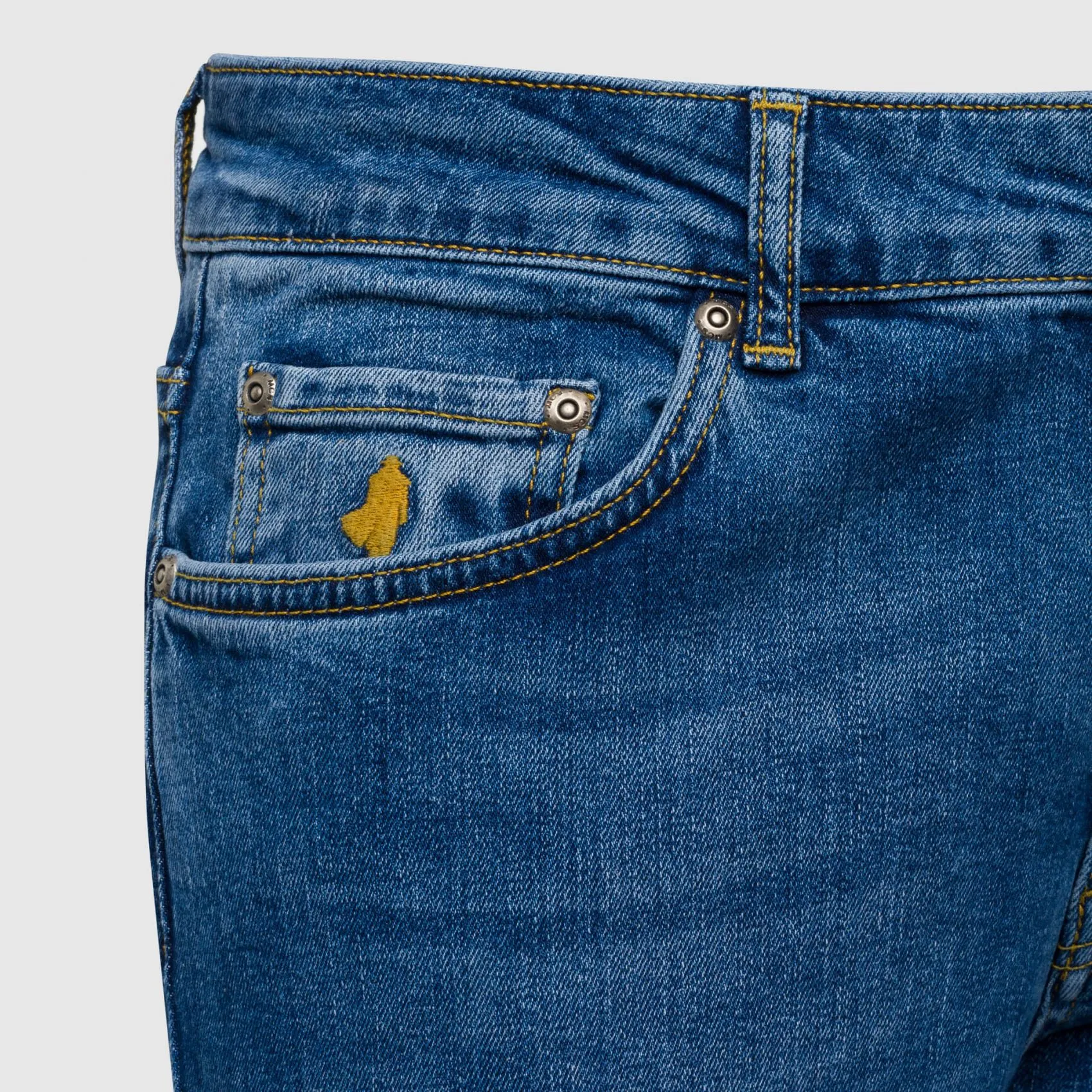 Jeans stretch lavaggio medio mcs regular fit denim