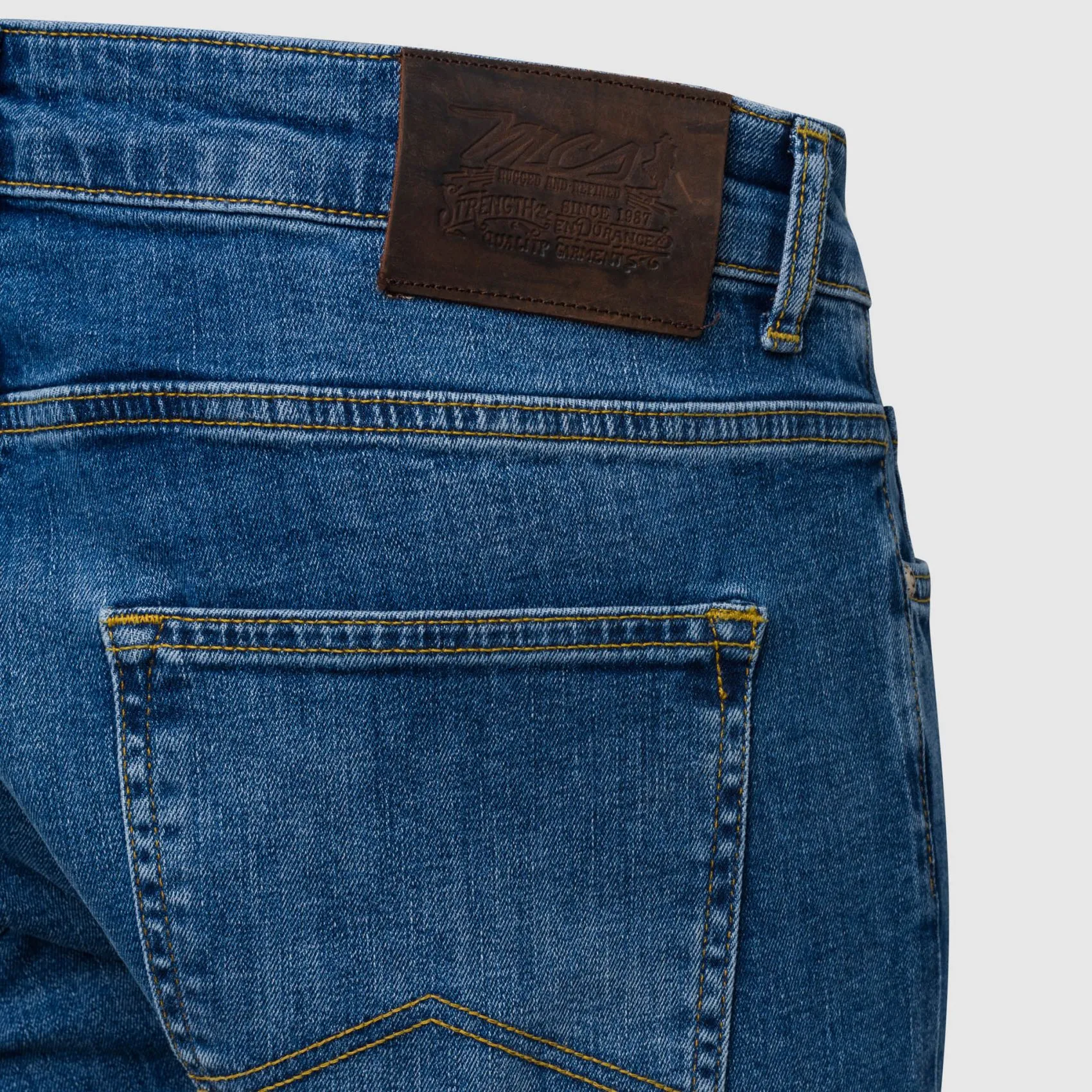 Jeans stretch lavaggio medio mcs regular fit denim