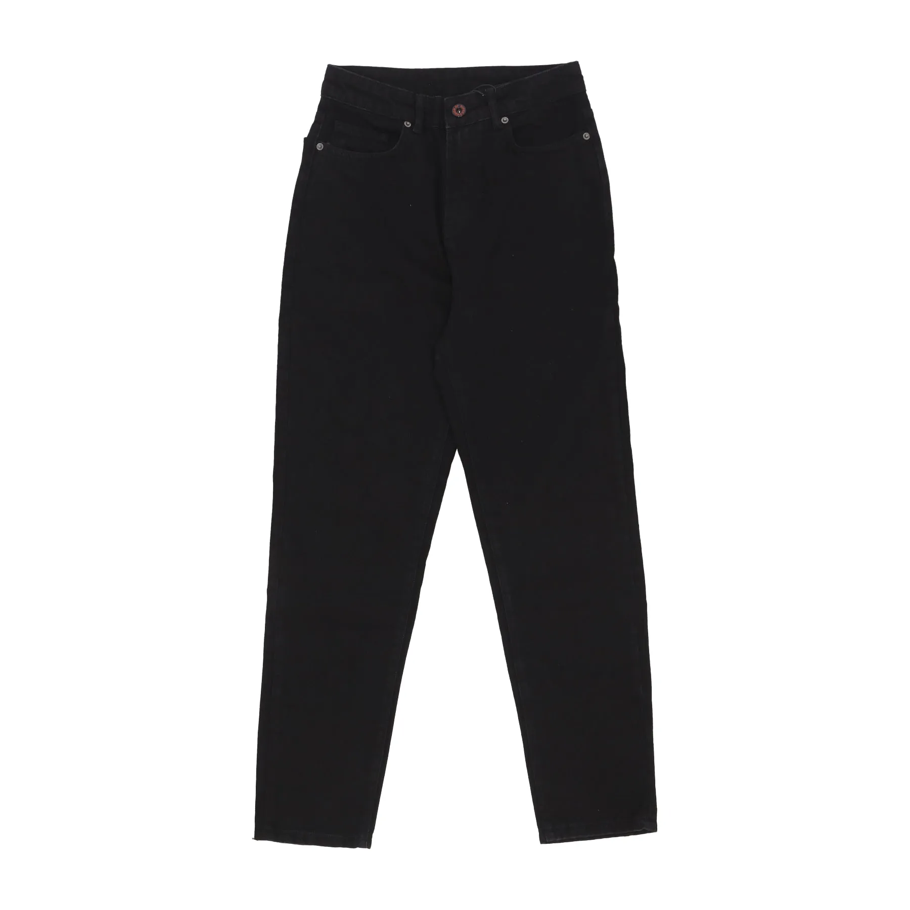 Jeans Uomo Printed Flames and Logo Jeans Black Denim