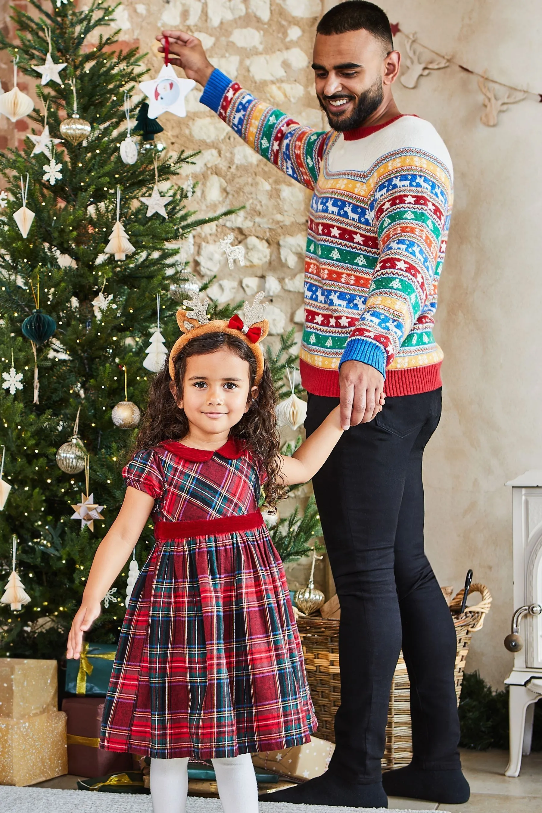 JoJo - Maman Bébé Uomo Natale Maglione Fair Isle