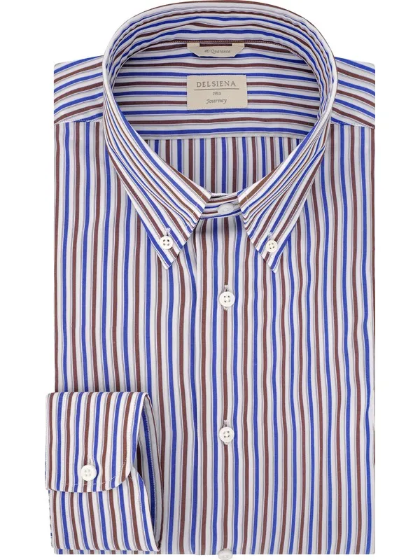 Journey Men's Shirt Blue Striped