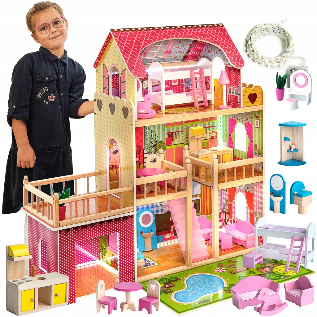 Kinderplay GS0020 Casa delle bambole in legno - WWW.KAMENIK.