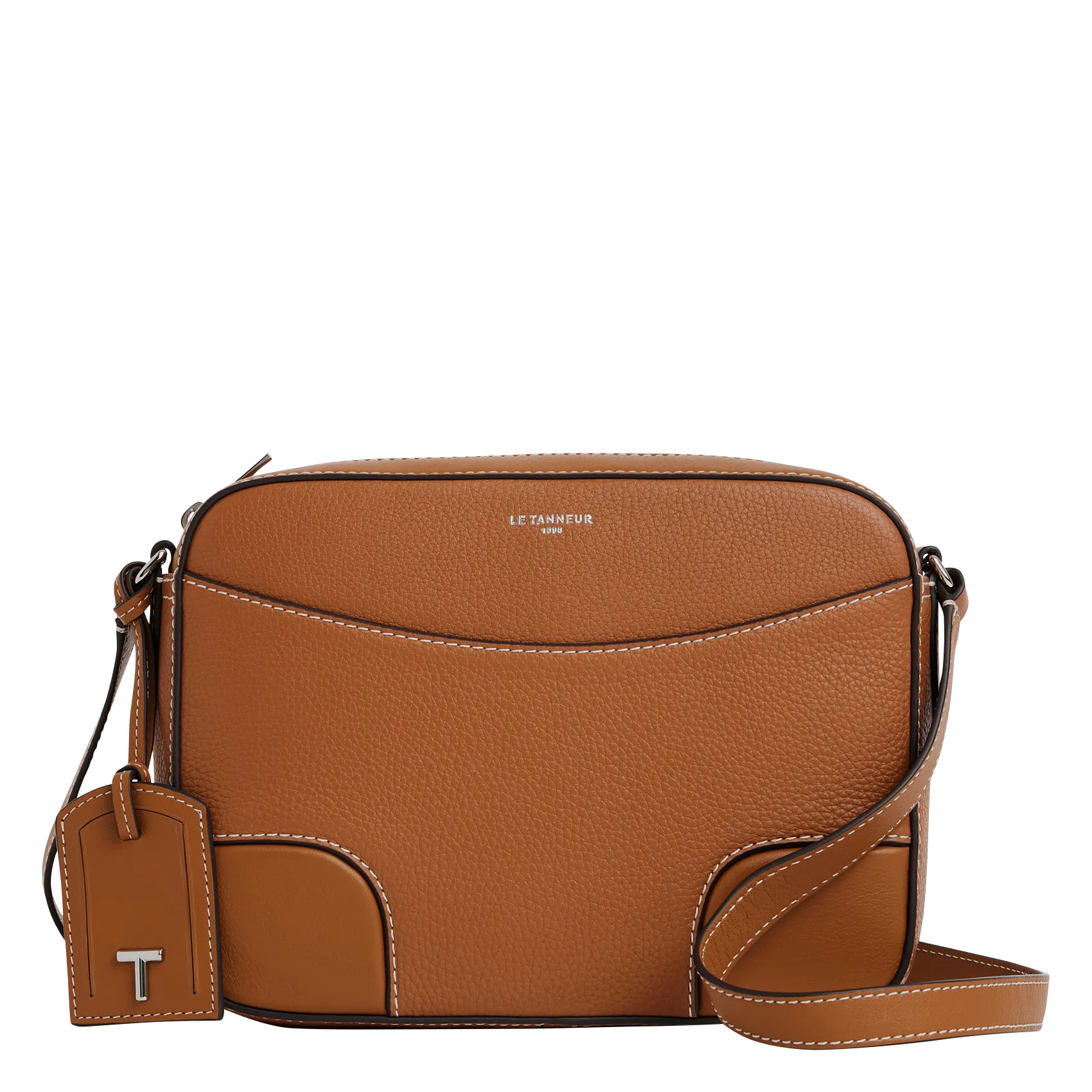  LE TANNEUR   ROMY - Borsa a tracolla in pelle martellata | Marrone