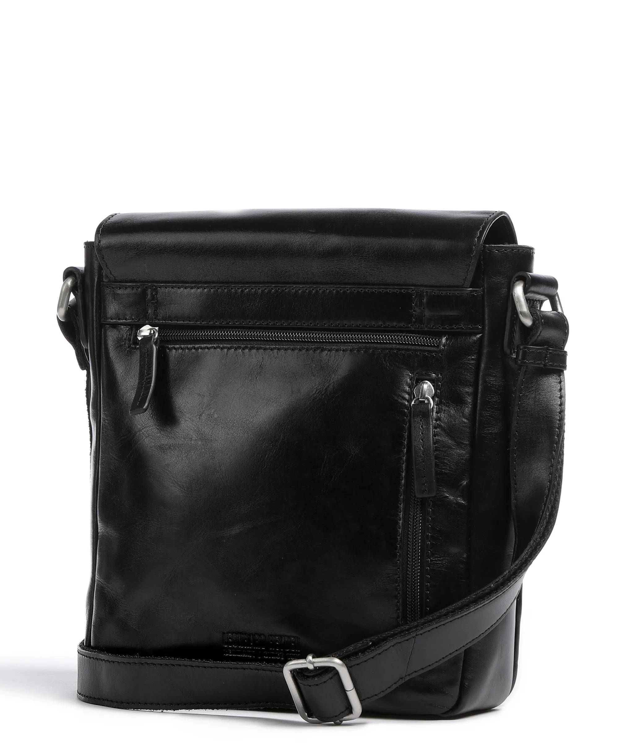  Leonhard Heyden Cambridge Borsa a tracolla pelle di vacchetta pull-up nero  